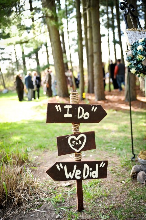 wedding diy direction signs