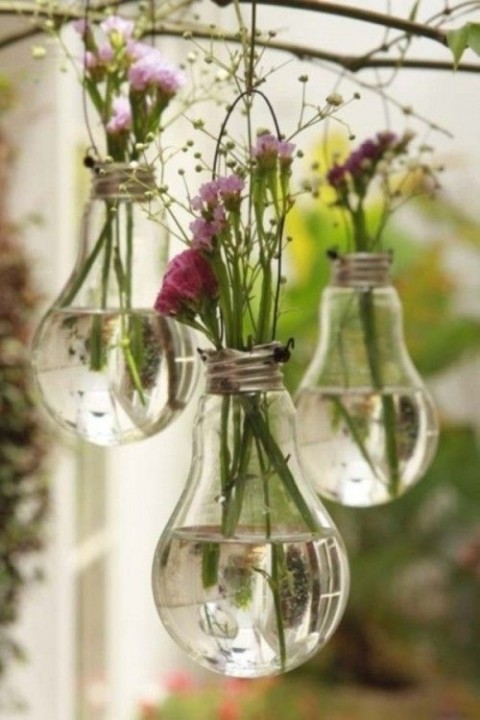 wedding lamp flowers